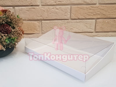 Коробка для эклеров и эскимо 21 см*13,5 см*5 см белая