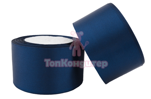 Лента атласная 5 см Джинс 23 м