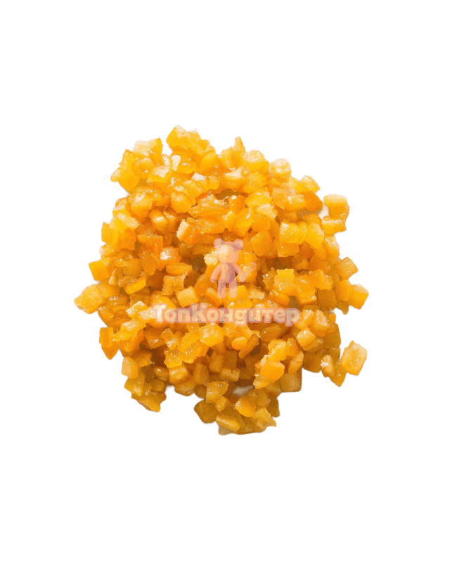 Апельсиновая корочка засахаренные кубики 0,6 см*0,6 см 100 гр