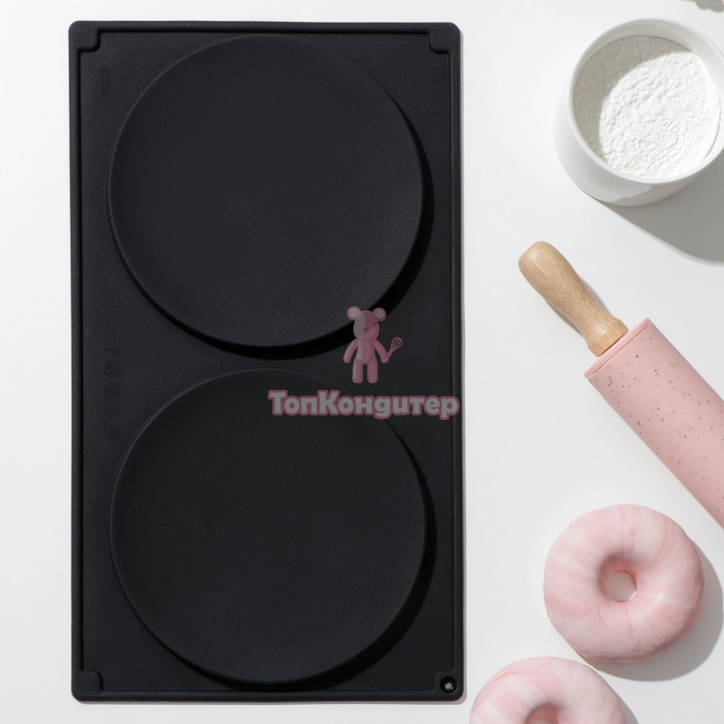 Силиконовая форма диски d16 высота 2 см