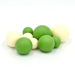 Сферы из шоколадной глазури бело-зеленые 10шт.