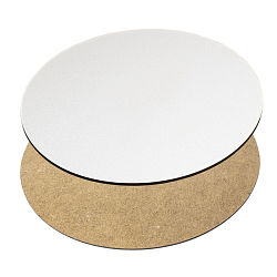 Подложка ламинированная белая 24 см , толщина 3 мм