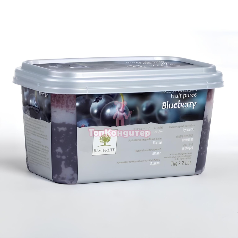 Пюре замороженное "Ravifruit" Черника 1 кг